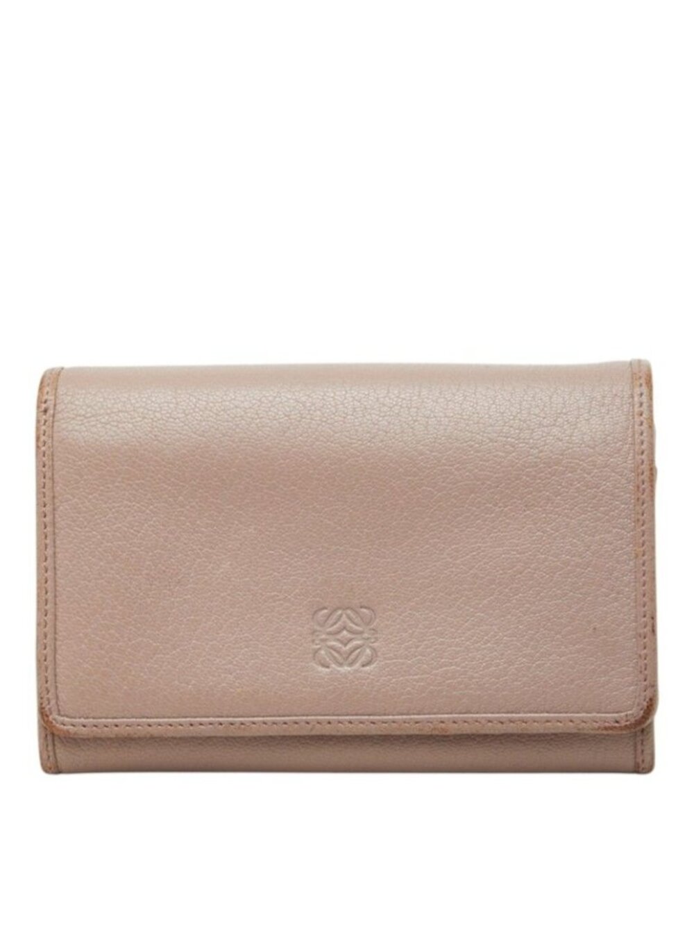 Loewe Anagram Bifold Wallet Pink Leather